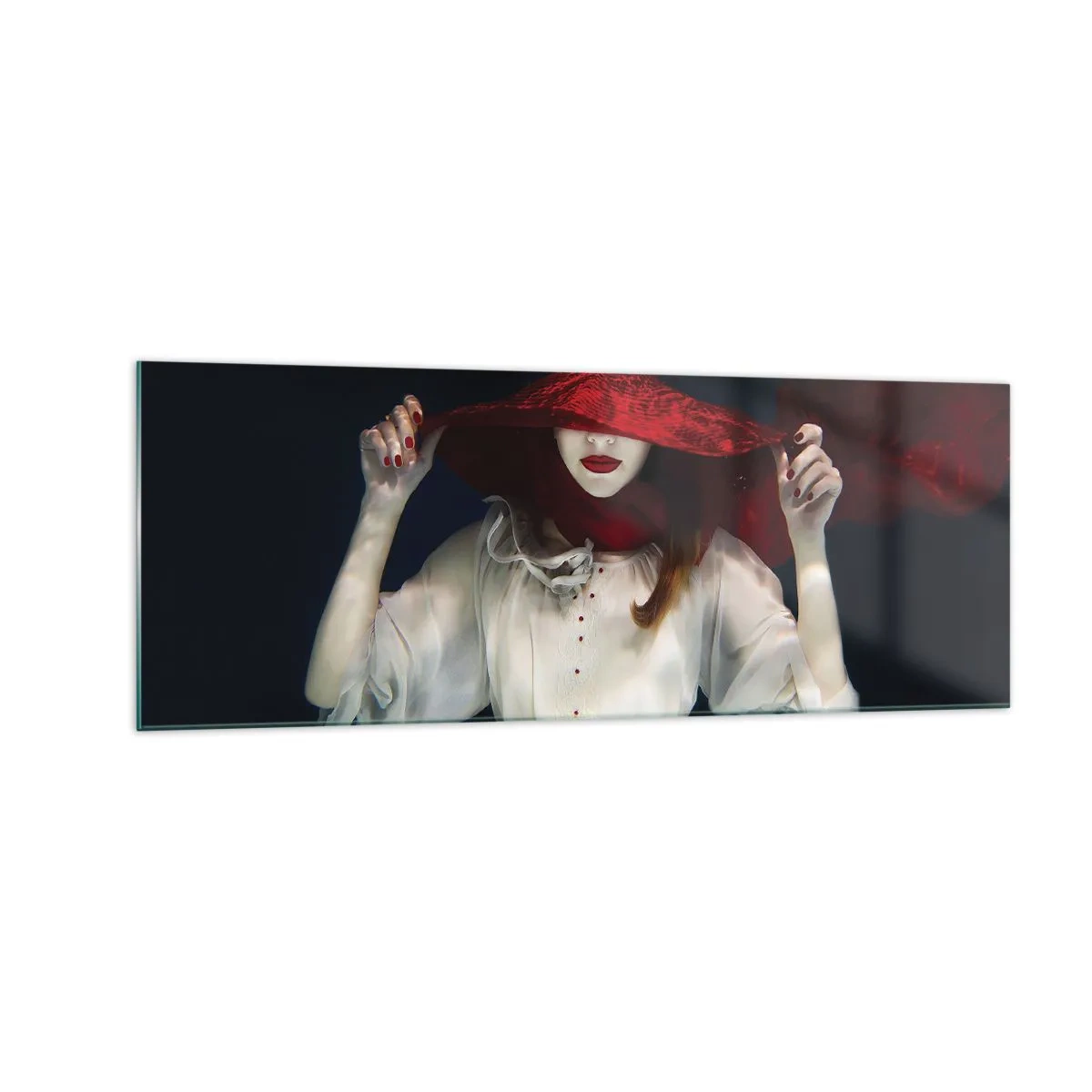 Tablou pe sticlă - Frumoasa fantomă - 140x50 cm