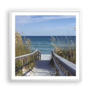 Poster în ramă albă - În soare, în vânt - 60x60 cm