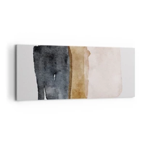 Tablou pe pânză - Compoziția culorilor pământului - 100x40 cm