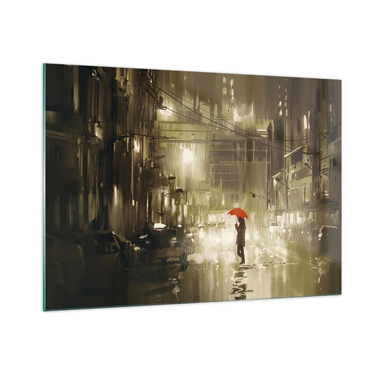 Tablou pe sticlă - Singură, dar nu singuratică - 100x70 cm