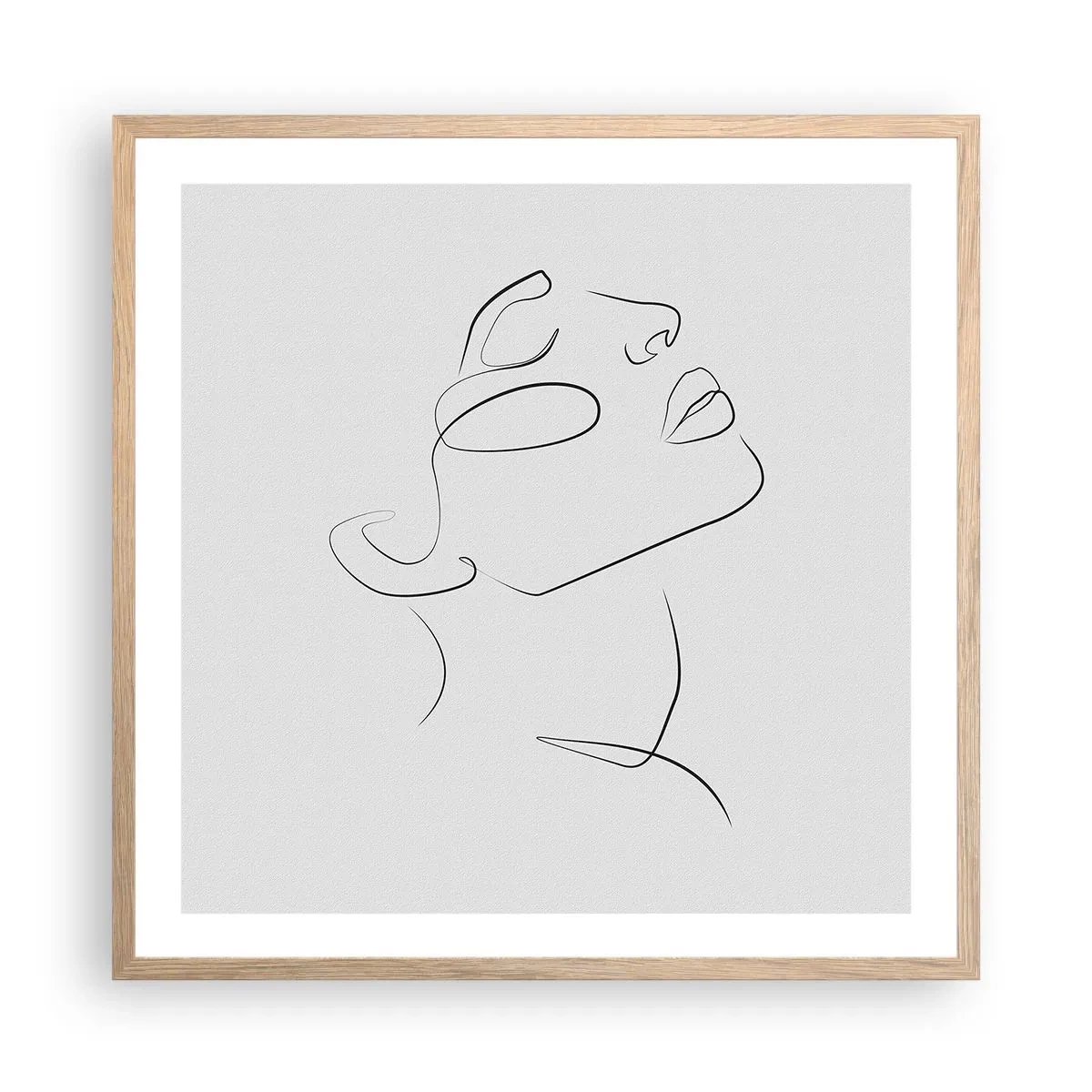 Poster în ramă de stejar deschis - Meandrele unui vis - 60x60 cm