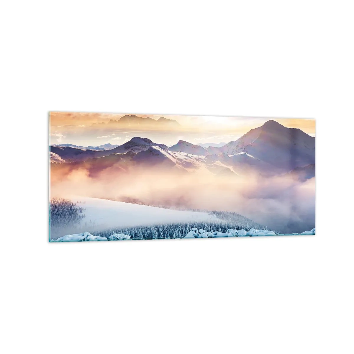 Tablou pe sticlă - Forța și puritatea naturii - 120x50 cm