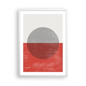 Poster în ramă albă - Direct la subiect - 50x70 cm