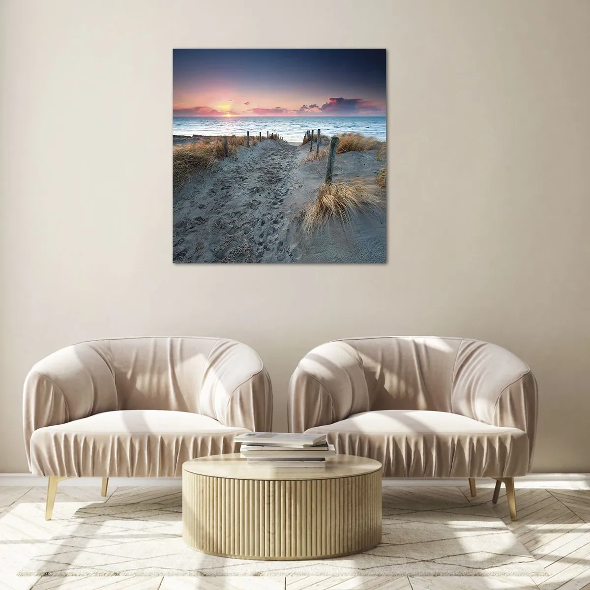 Tablou pe sticlă - Ai revărsat un curcubeu cu splendoare radiantă... - 50x50 cm