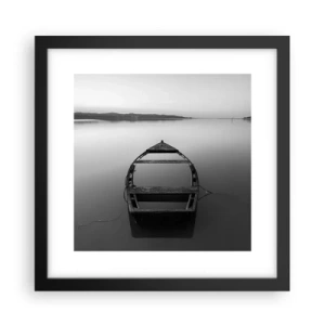 Poster în ramă neagră - Dor și melancolie - 30x30 cm