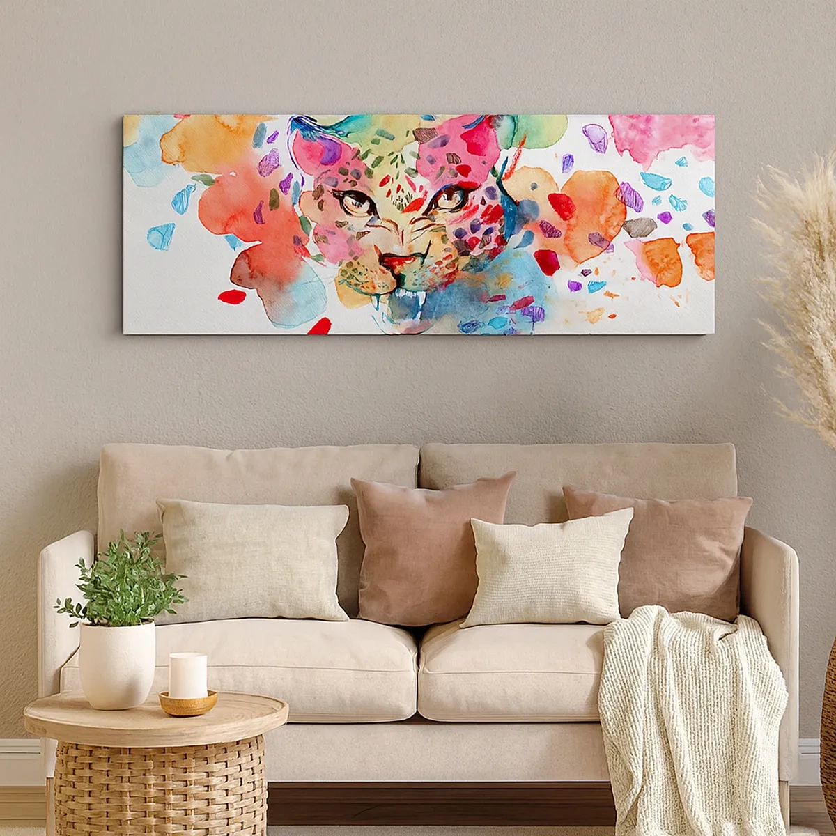 Tablou pe pânză - Frumoasa și bestia - 30x30 cm