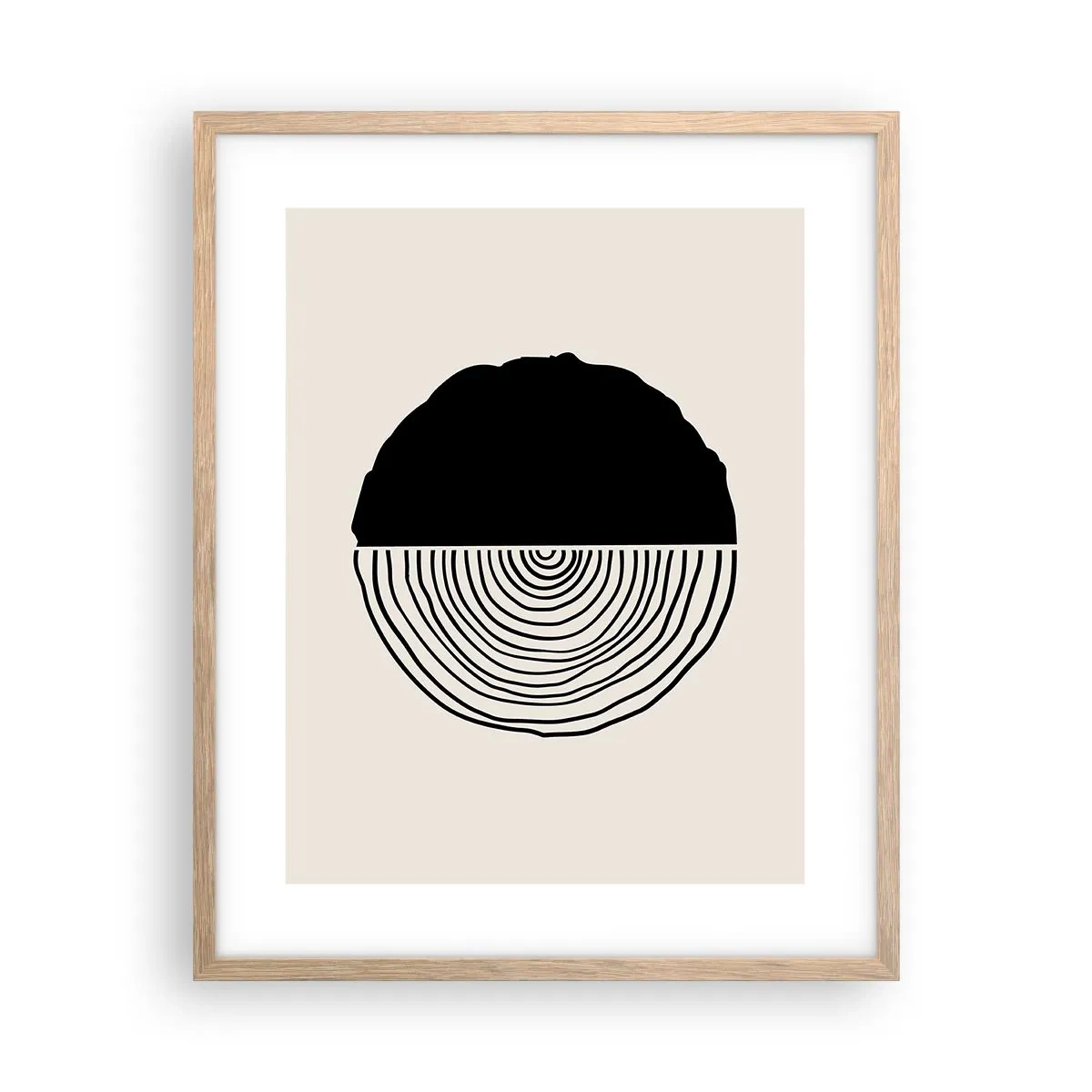 Poster în ramă de stejar deschis - Jumi-juma - 40x50 cm
