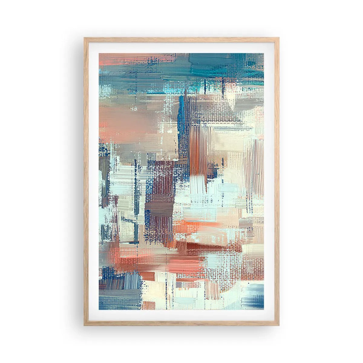 Poster în ramă de stejar deschis - Întinde-te spre lumină - 61x91 cm