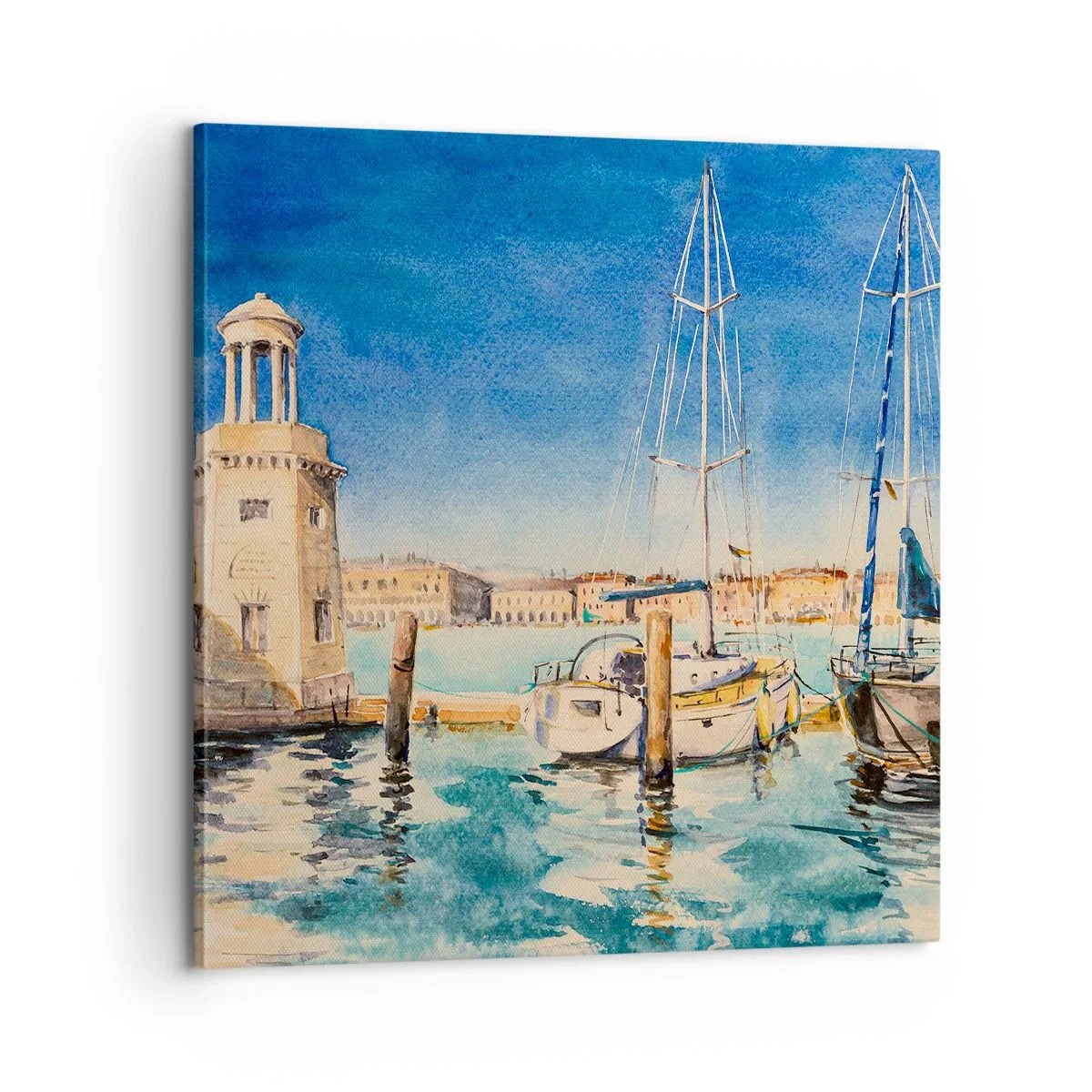 Tablou pe pânză - Laguna însorită - 60x60 cm