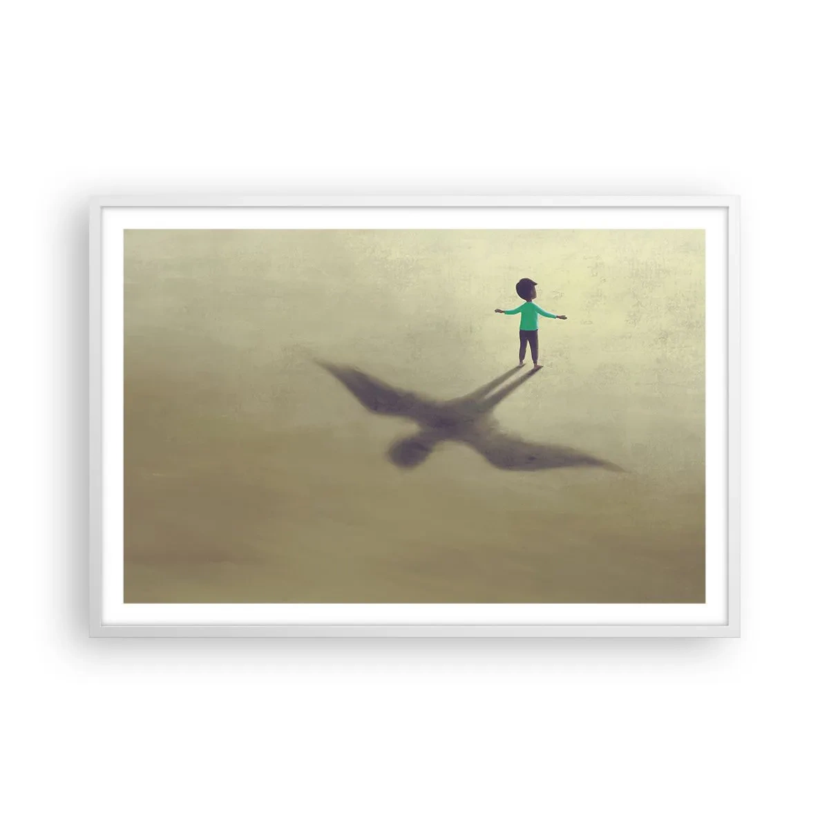 Poster în ramă albă - Eroul viitorului - 91x61 cm