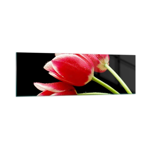 Tablou pe sticlă - Promisiunea unei iubiri pure - 160x50 cm