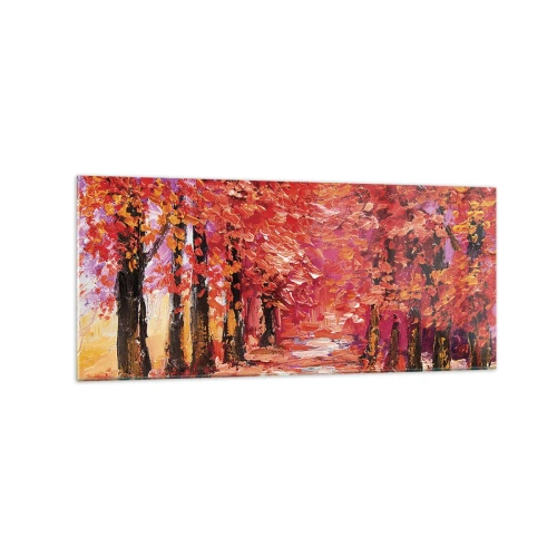 Tablou pe sticlă - Impresie de toamnă - 120x50 cm
