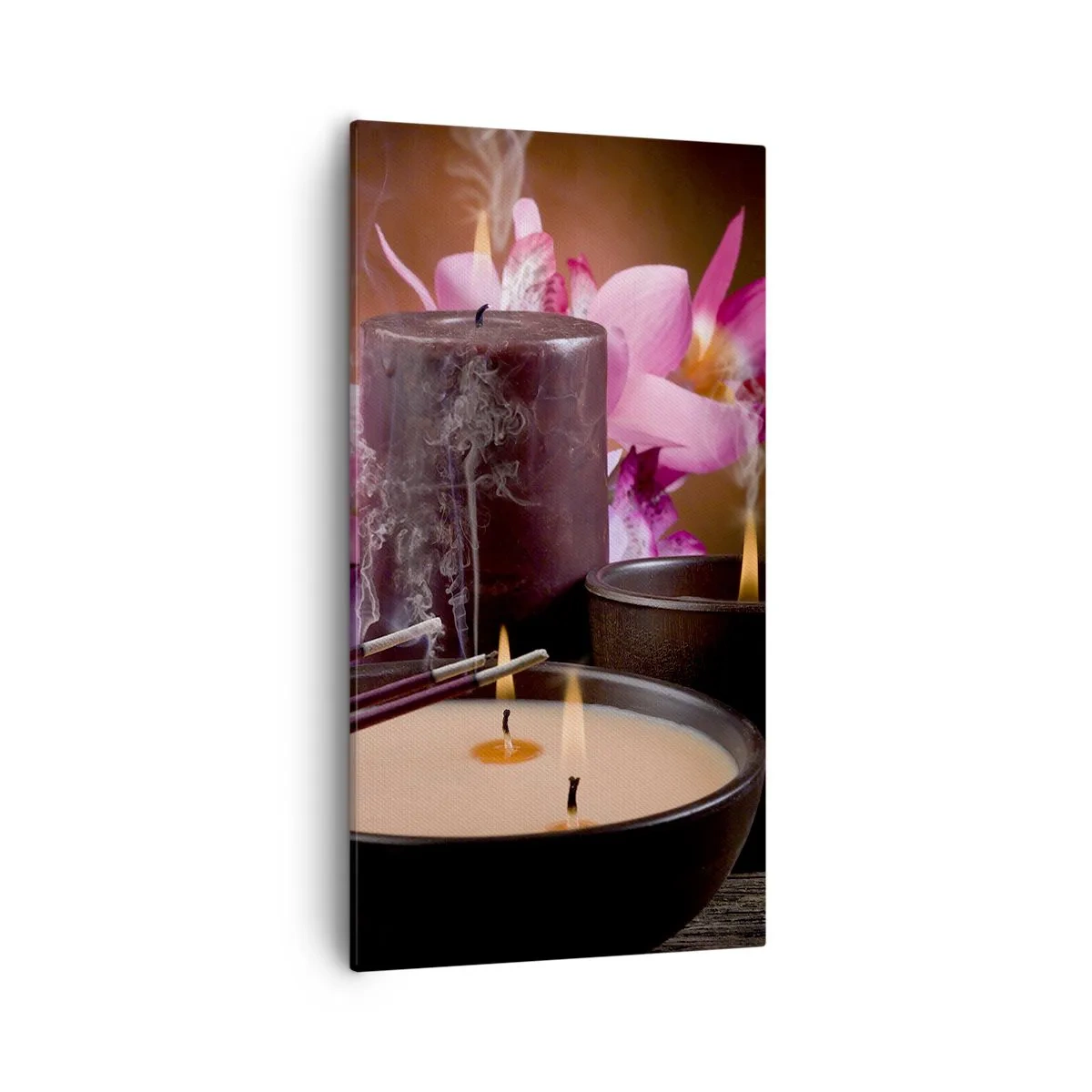 Tablou pe pânză - Eliberați mintea, calmați corpul - 55x100 cm