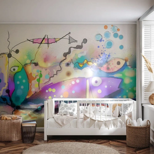 Fototapetă personalizată Standard Eco - Fără cuvinte! - Abstracția, Peşte, Grafică