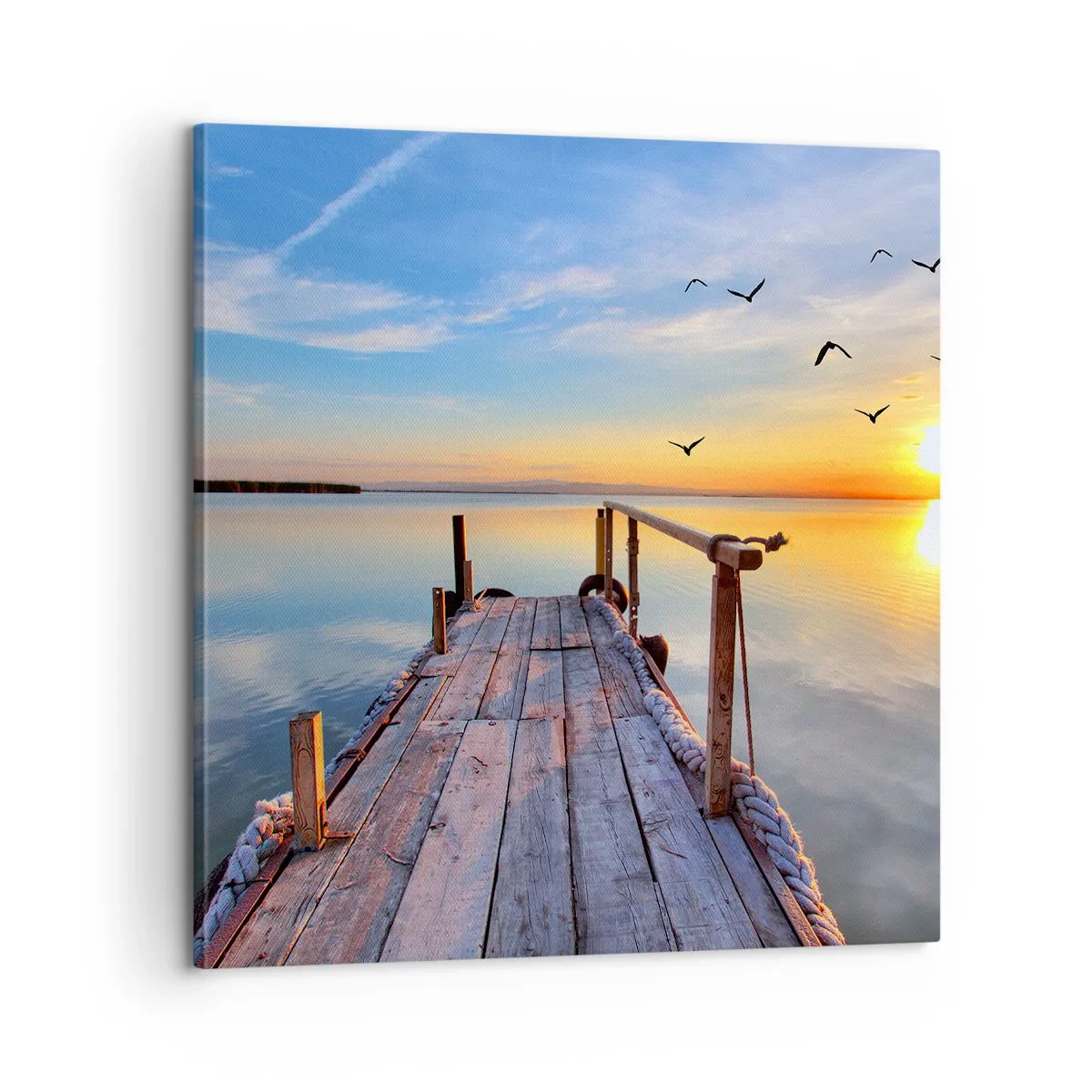 Tablou pe pânză - Mergând înainte spre soare - 60x60 cm