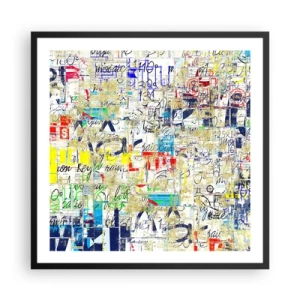 Poster în ramă neagră - Pur și simplu plăcut pentru ochi - 60x60 cm