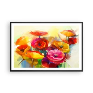 Poster în ramă neagră - Nu numai roșu - 91x61 cm