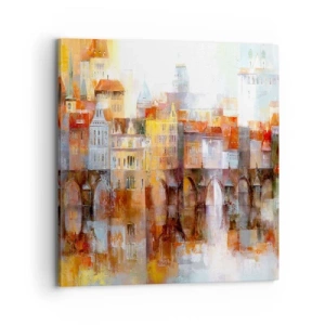 Tablou pe pânză - Frumos și sub pod - 70x70 cm