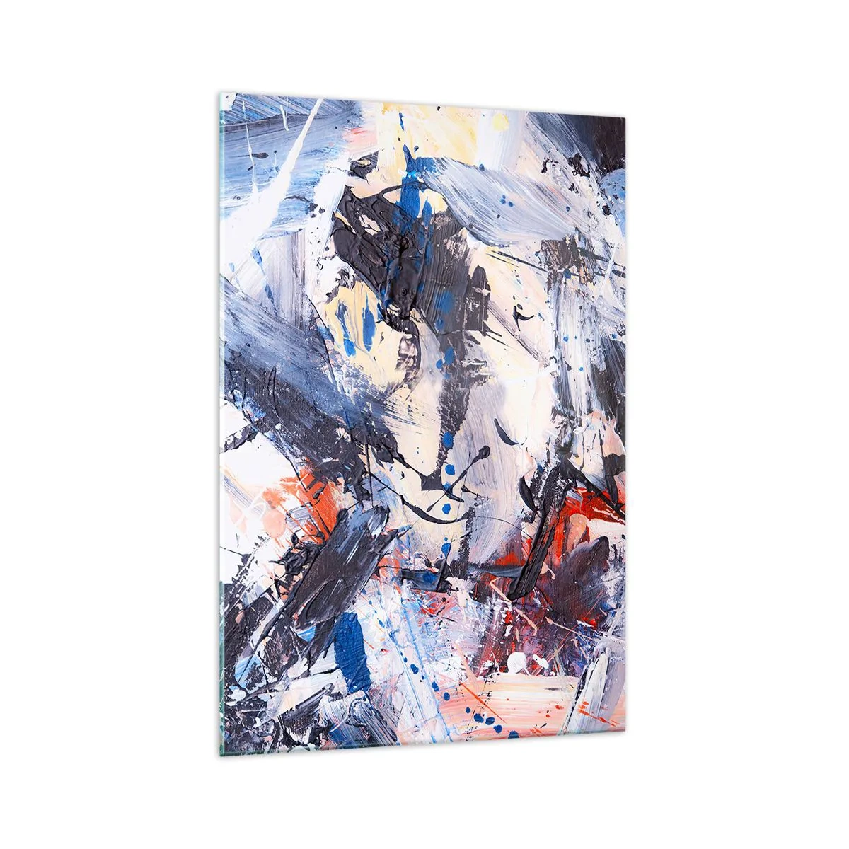 Tablou pe sticlă - Dansul nebun al abstracției - 70x100 cm