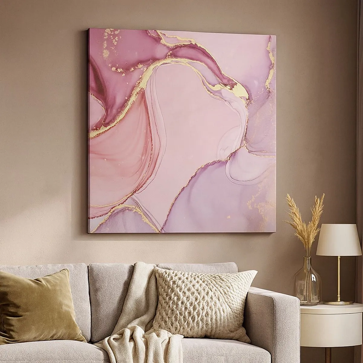 Tablou pe pânză - O mângâiere de culoare - 30x30 cm