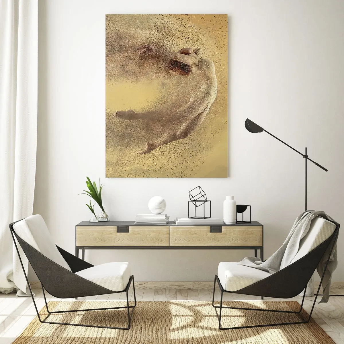 Tablou pe sticlă - În exaltare de dans - 70x100 cm