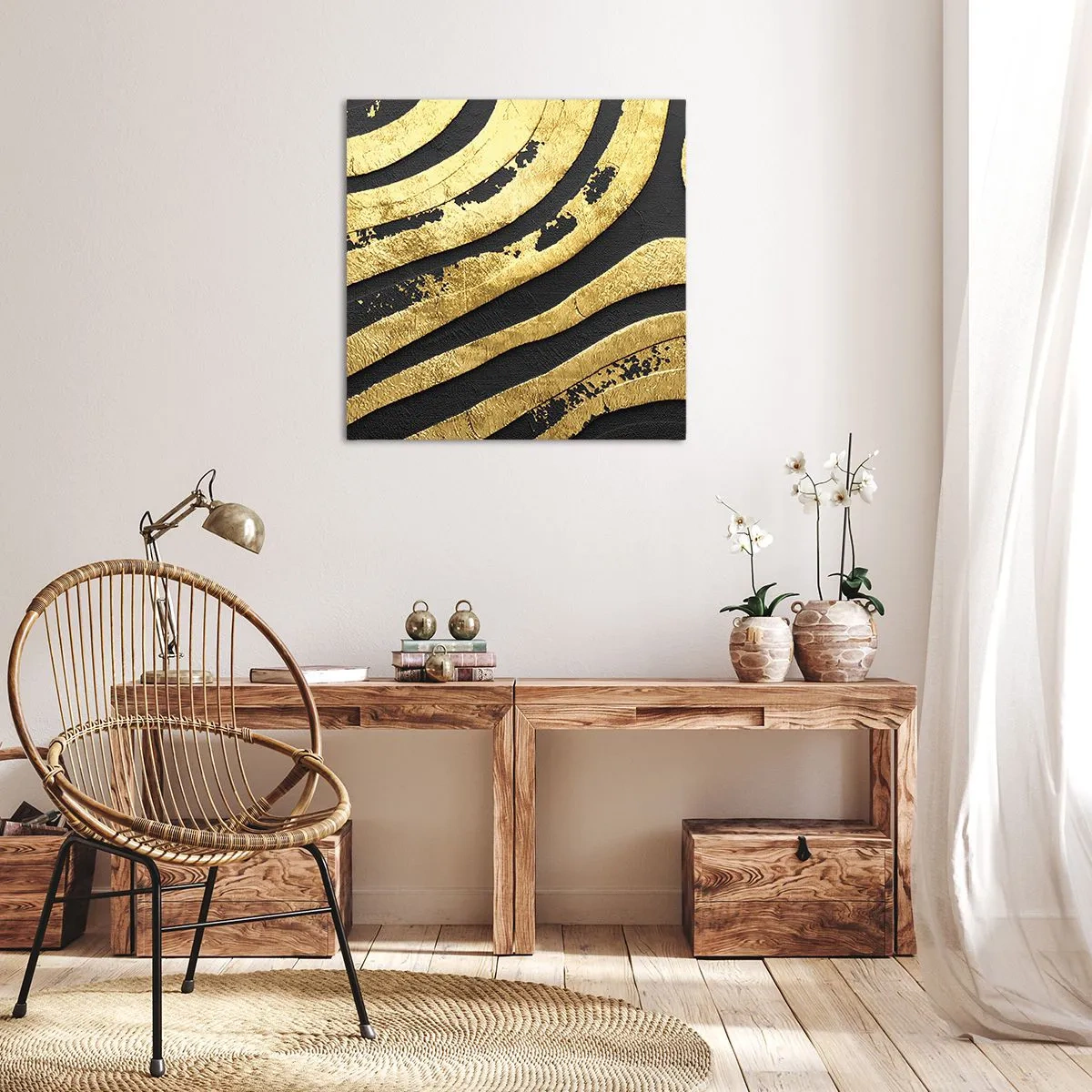 Tablou pe pânză - Totul curge - 30x30 cm