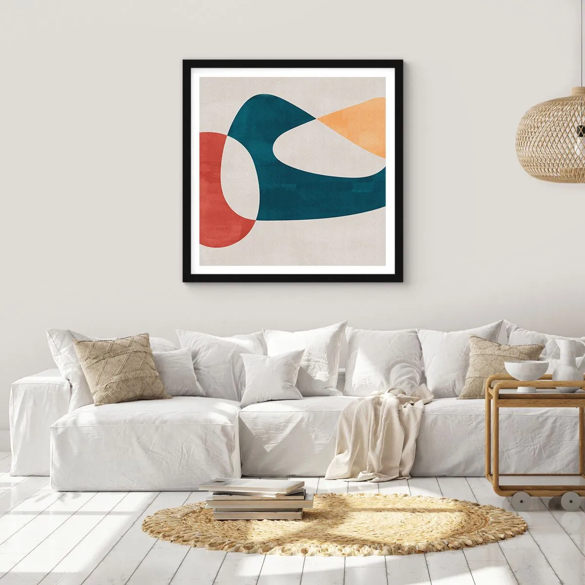 Poster în ramă neagră - Influențe și metamorfoze - 60x60 cm