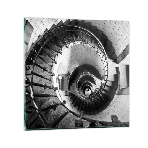 Tablou pe sticlă - Din ce în ce mai sus - 40x40 cm