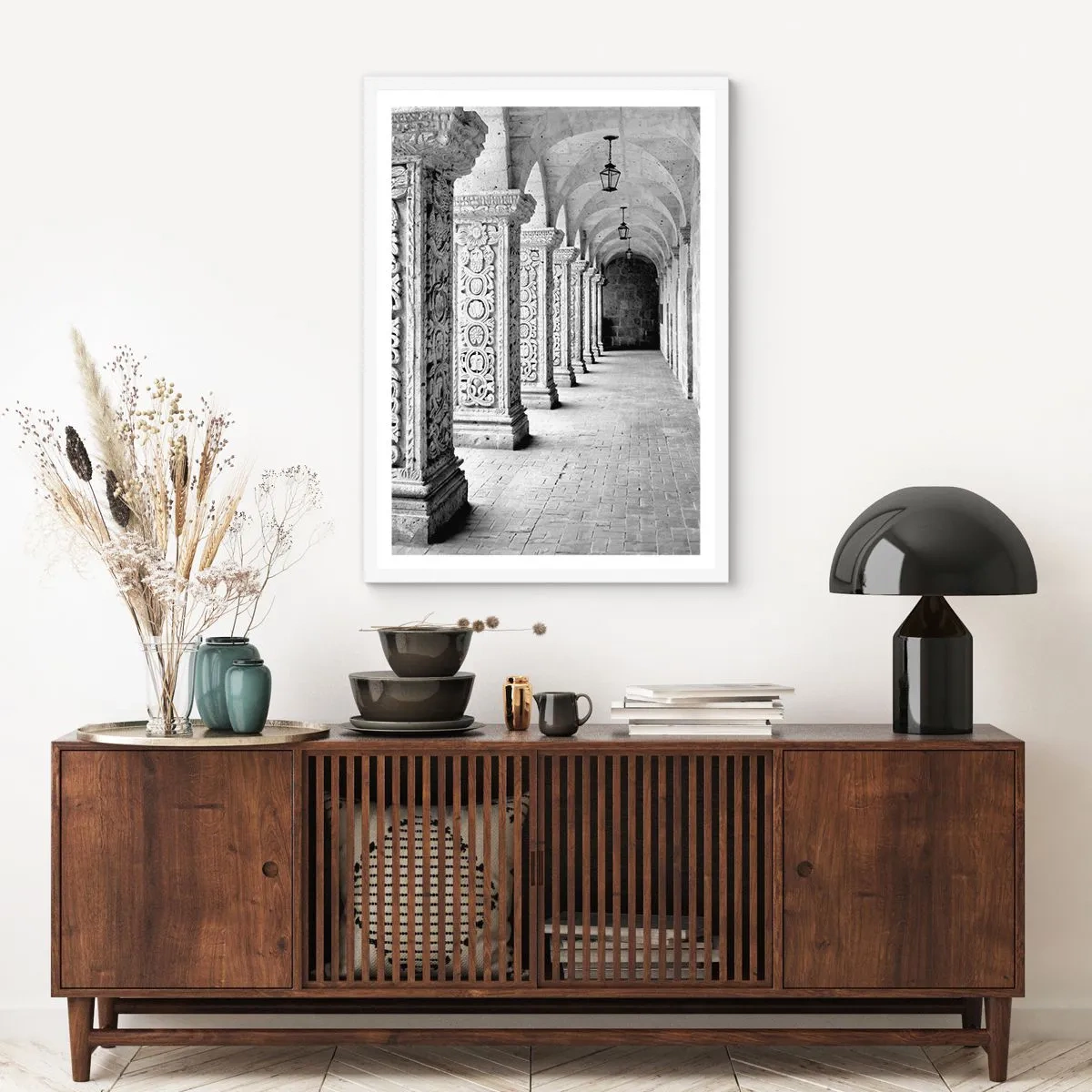 Poster în ramă albă - Și încotro…? - 40x50 cm