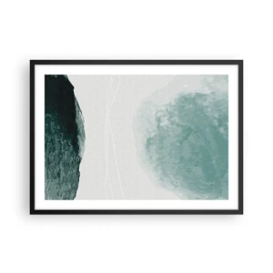 Poster în ramă neagră - Întâlnire cu ceața - 70x50 cm