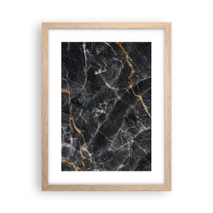 Poster în ramă de stejar deschis - Viața interioară a unei pietre - 30x40 cm