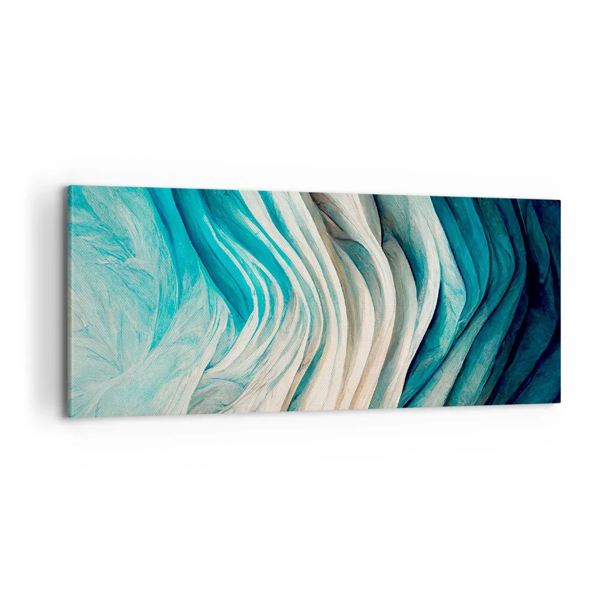 Tablou pe pânză - Insațiabilitate albastră - 100x40 cm