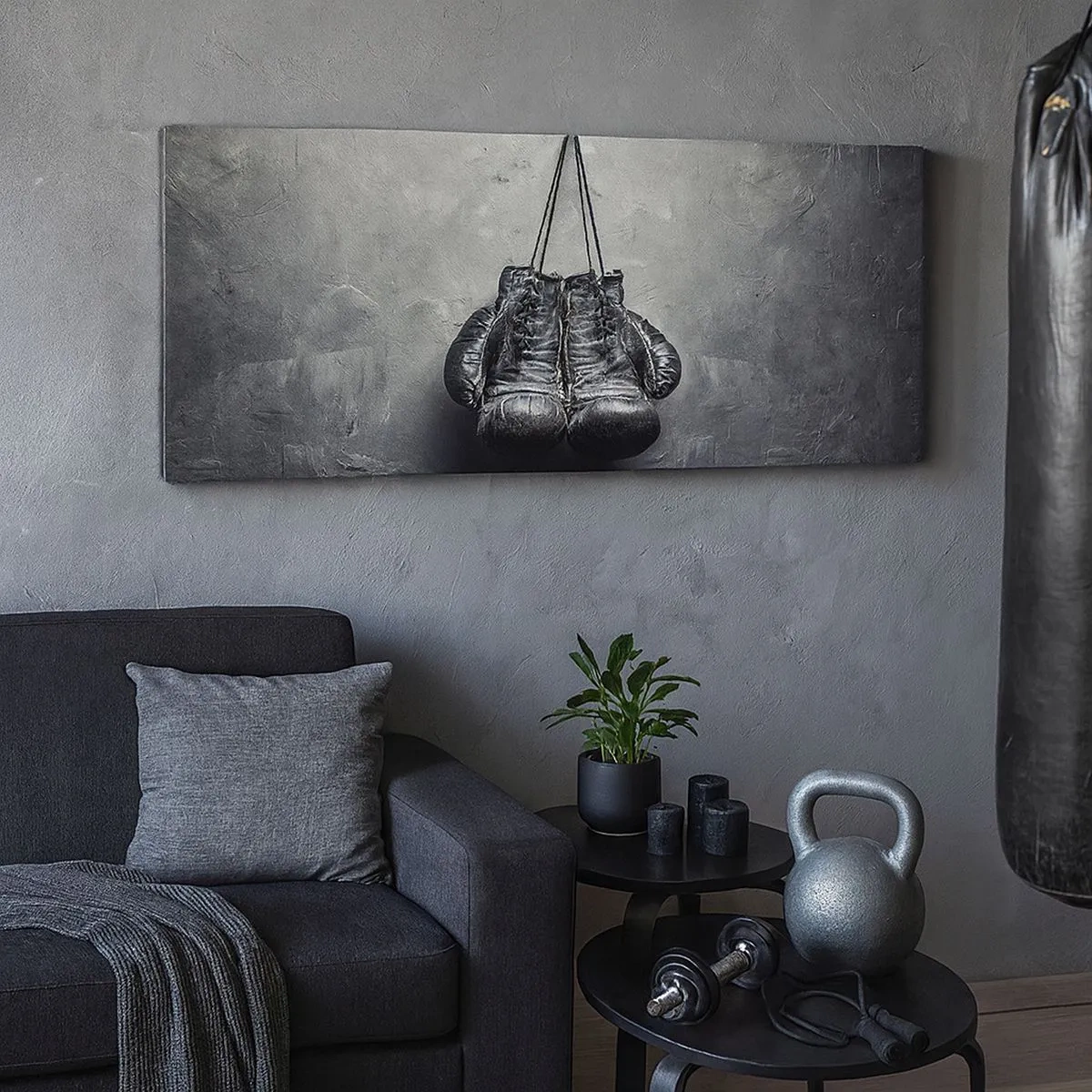 Tablou pe pânză - Timp de luptă și timp de pace - 100x40 cm