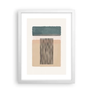 Poster în ramă albă - Totul este în regulă - 30x40 cm