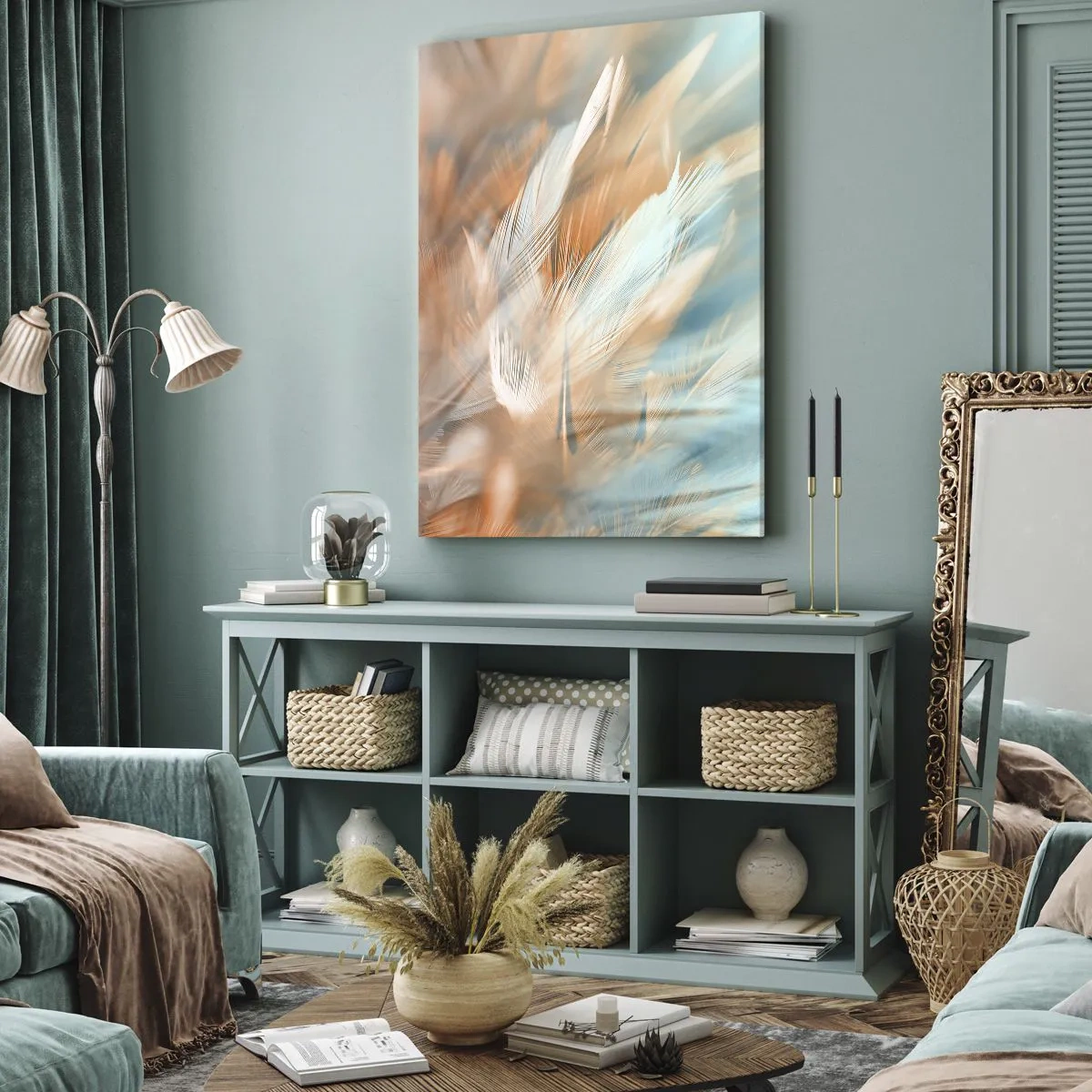 Tablou pe pânză - În țara blândeții - 55x100 cm