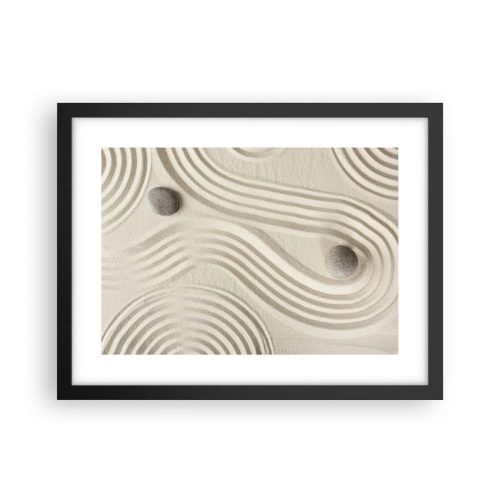 Poster în ramă neagră - Atingere de căldură - 40x30 cm