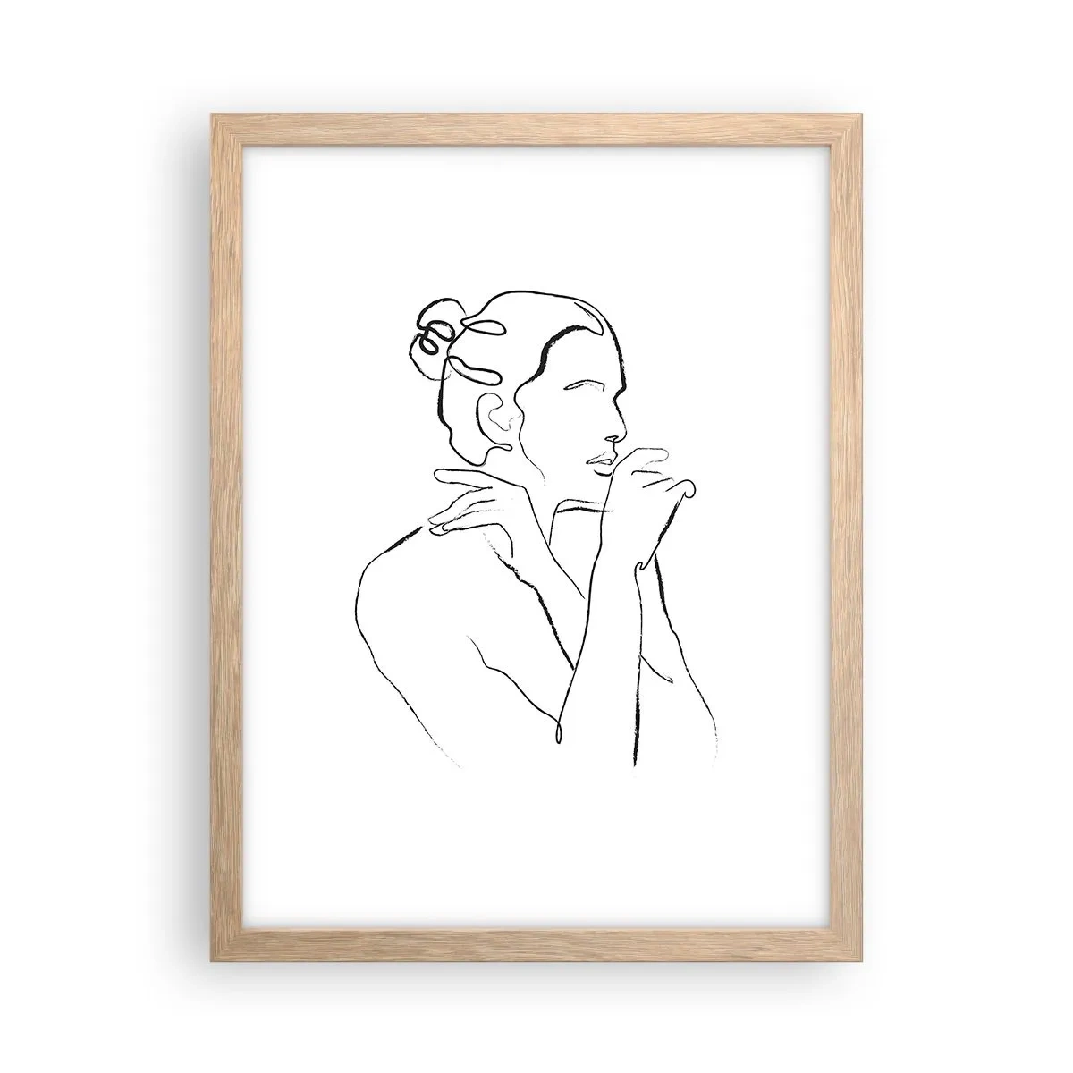 Poster în ramă de stejar deschis - Actul: un mister senzual - 30x40 cm