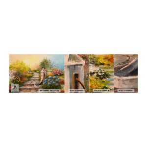 Mostră tapet autocolant Deluxe Sticker - În plină înflorire - Grădină, Flori, Natură - 100x30 cm