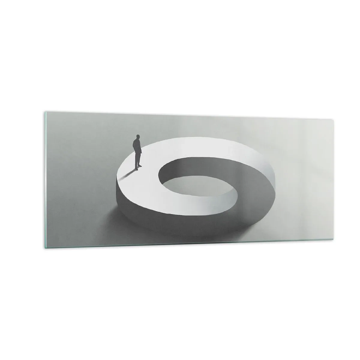 Tablou pe sticlă - Înțelegi ceva? - 100x40 cm