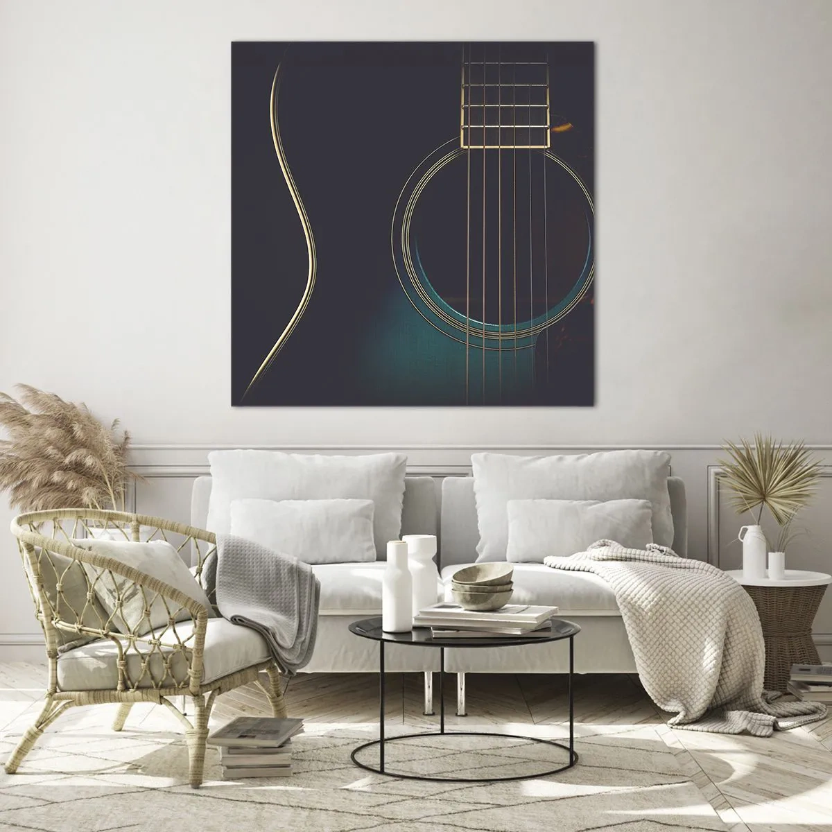 Tablou pe sticlă - O clipă înainte de a suna - 40x40 cm