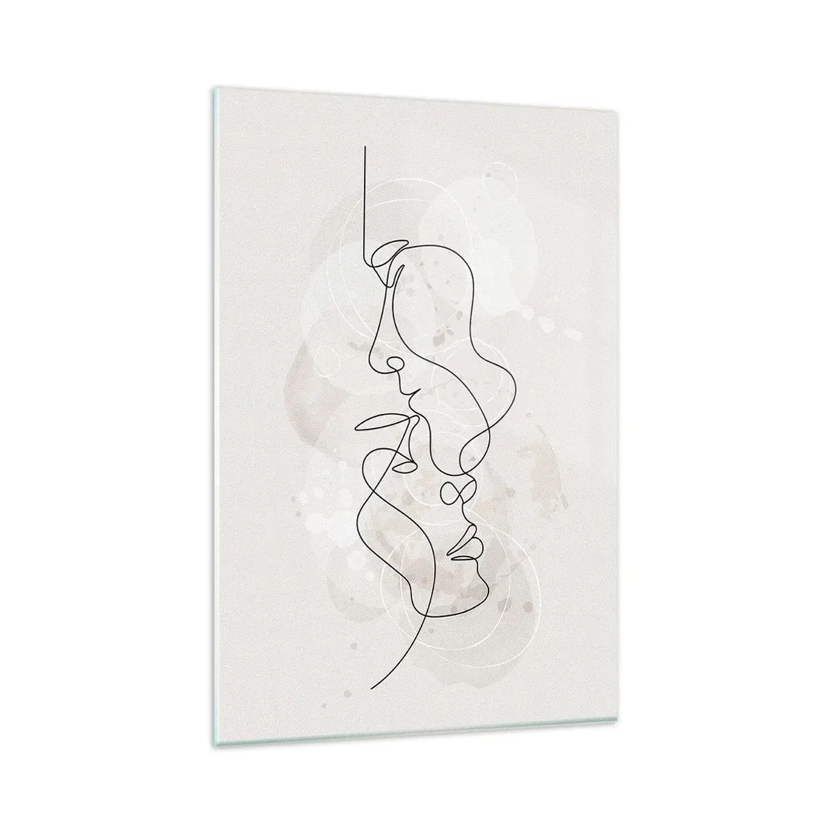 Tablou pe sticlă - Încurcați într-o îmbrățișare - 80x120 cm