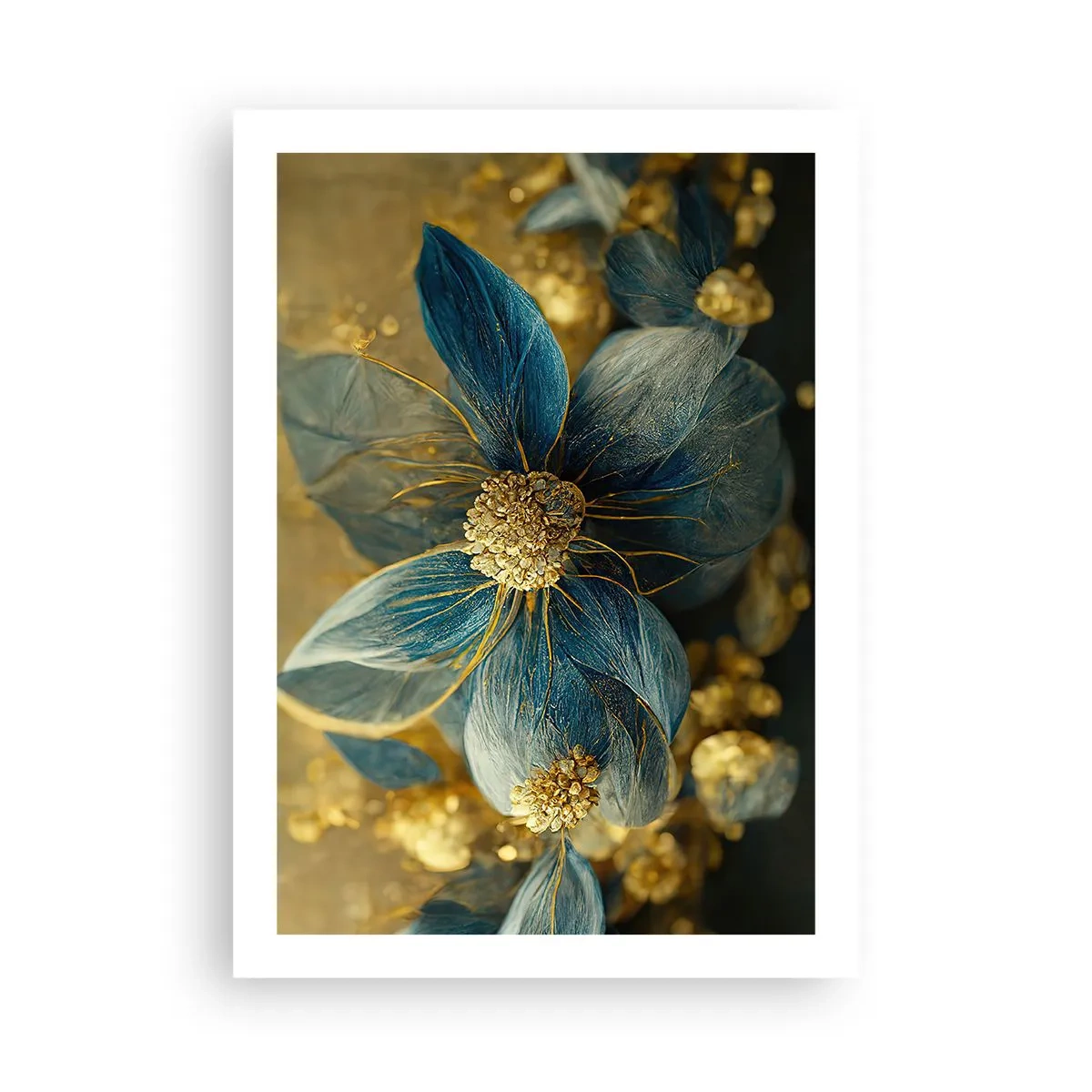Poster - Floare cu aur - 50x70 cm