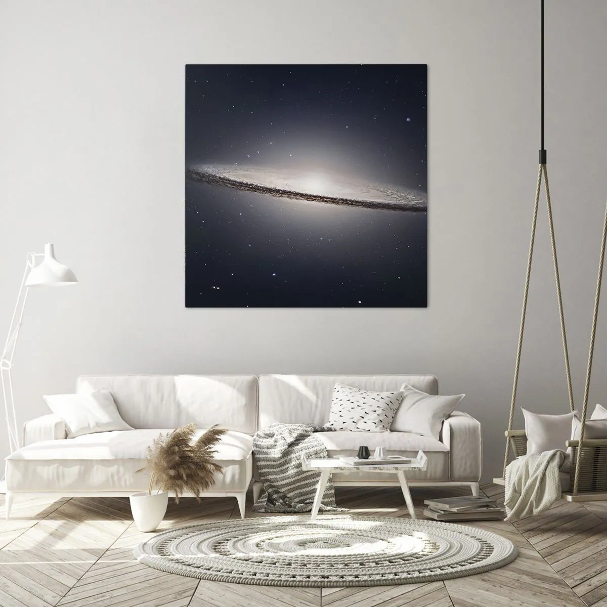 Tablou pe pânză - Cu mult timp în urmă, într-o galaxie foarte, foarte îndepărtată... - 70x70 cm