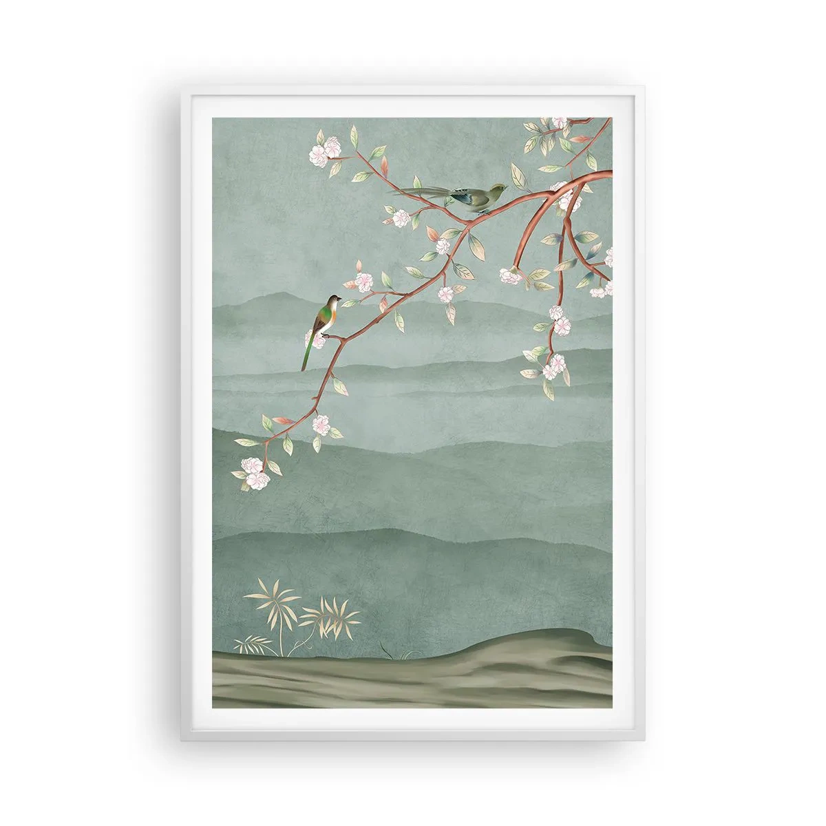 Poster în ramă albă - Primăvara, ah, tu ești - 70x100 cm