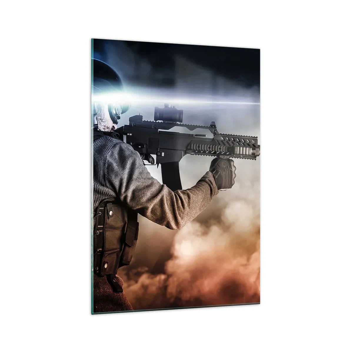 Tablou pe sticlă - Pur și simplu un erou - 70x100 cm