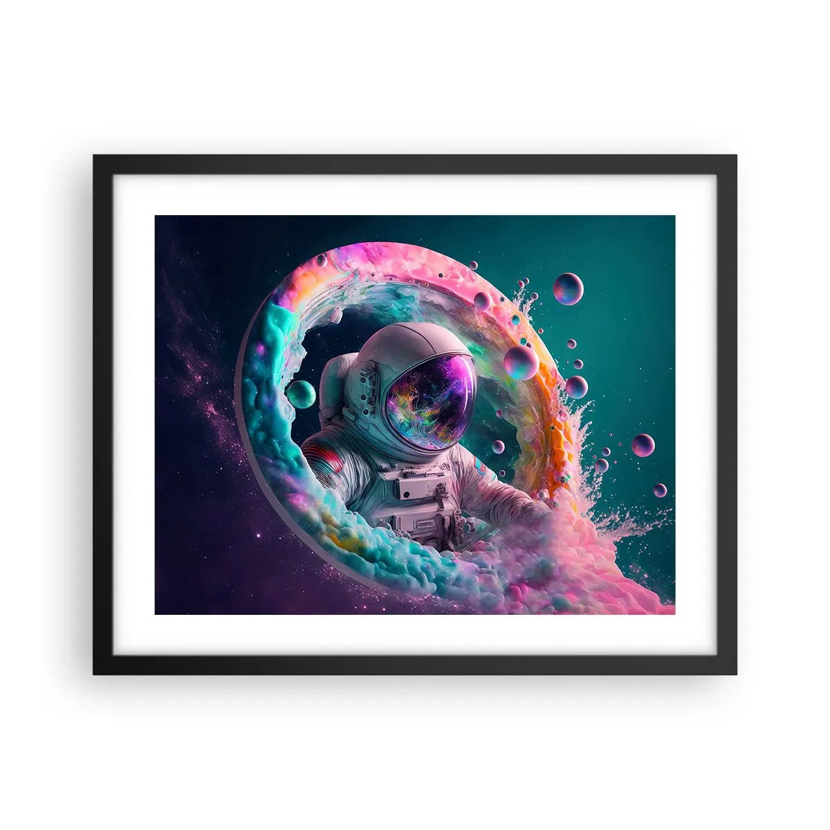 Poster în ramă neagră - Poarta stelară - 50x40 cm