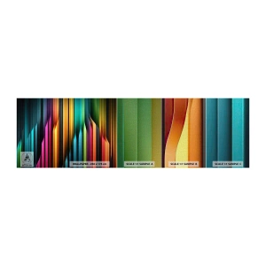 Mostră tapet Premium Canvas - Orgă de lumină - Colorat, Linii, Abstracția - 100x30 cm