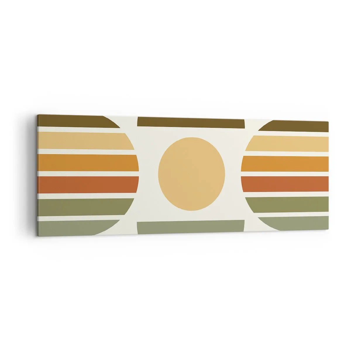 Tablou pe pânză - În culorile pământului - 140x50 cm