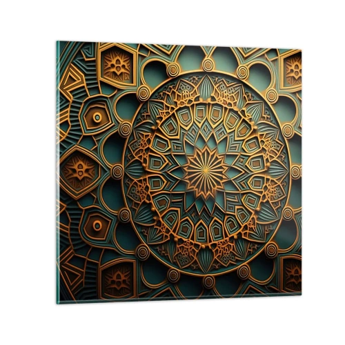 Tablou pe sticlă - În stil arabic - 70x70 cm