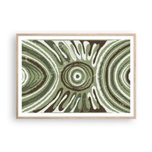 Poster în ramă de stejar deschis - Explozie de emoții - 100x70 cm